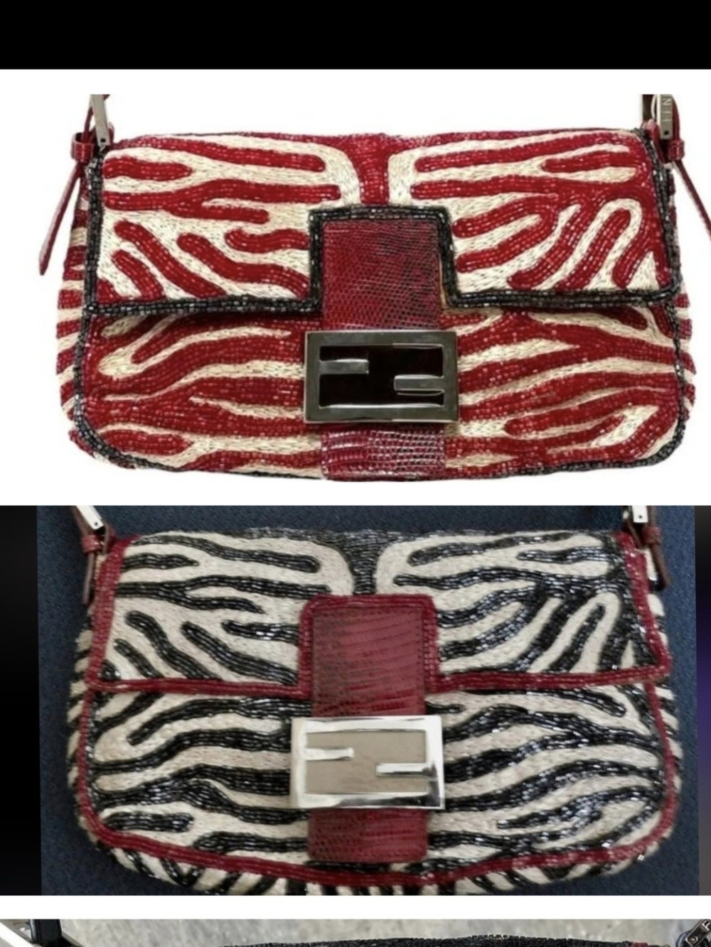 ISO Vintage Fendi Baguette - Zebra Tiger Coral